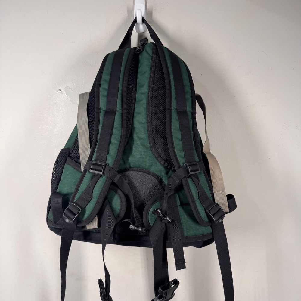 REI Whitney Daypack Backpack Forest Green Black Canvas Cordura DJL 011200 - Picture 7 of 16